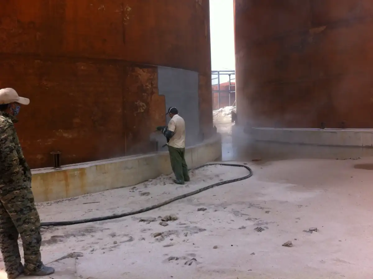 Petrochemical Storage Tank Exterior Protection, industrial site image